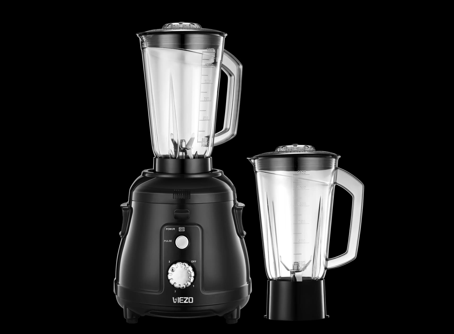 Viezo Zevy 1 Ash Black 1200 W Juicer Mixer Grinder